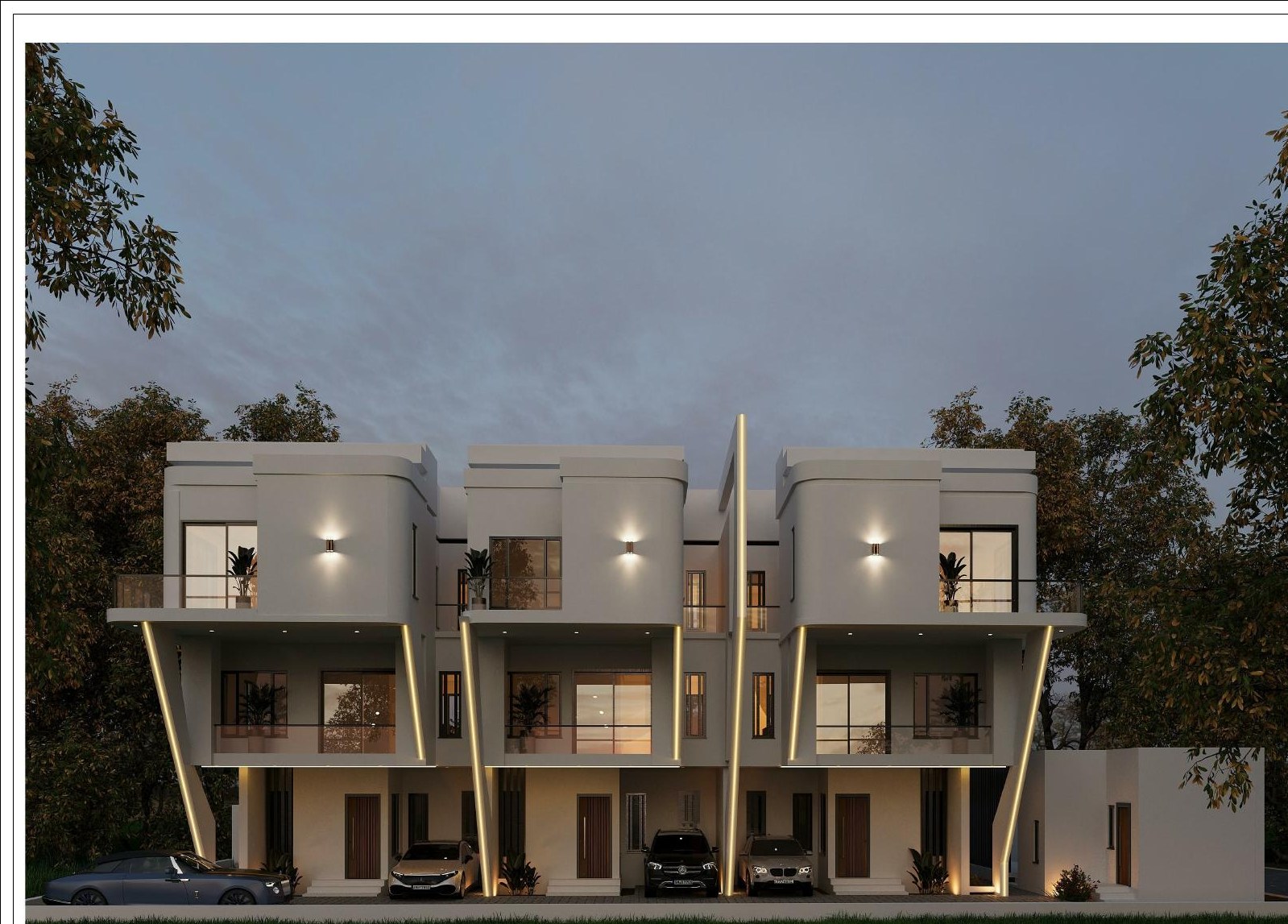 Helios Grove Terraces front elevation